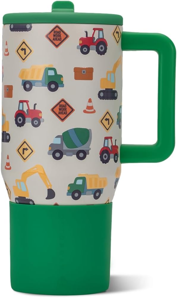 HydroJug Kids - 20 oz Insulated Kids Water Bottle with Flip Straw & Handle | Leak-Proof & Durable | Perfect for School, Sports, Lunch, Travel & Camp, Primrose