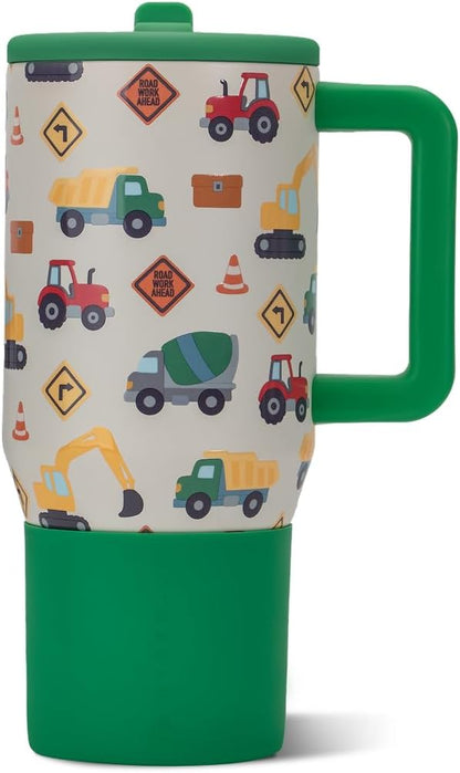 HydroJug Kids - 20 oz Insulated Kids Water Bottle with Flip Straw & Handle | Leak-Proof & Durable | Perfect for School, Sports, Lunch, Travel & Camp, Primrose