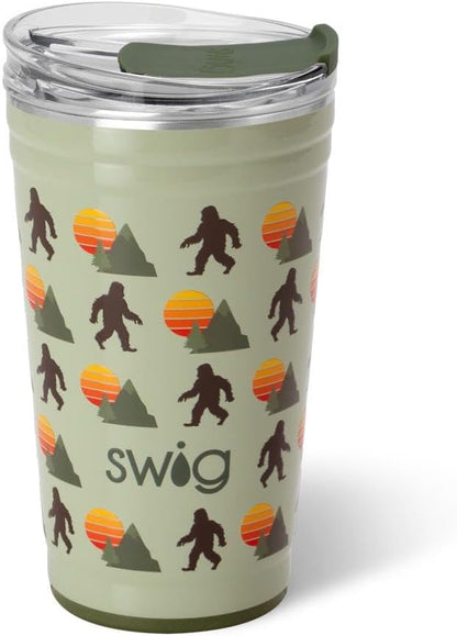 Swig Life 32oz Insulated Tumbler, Travel Coffee Tumbler with Lid, Cup Holder Friendly Travel Coffee Mug, Stainless Steel with Lid (Hayride)