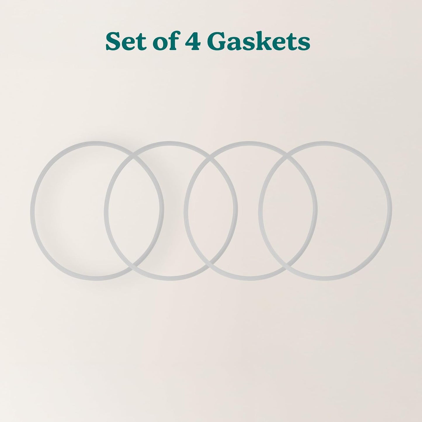 Reduce Tumbler Lid Gasket - Large Size, 4 Pack - Replace Lost or Damaged Tumbler and Mug Lid Gaskets - Dishwasher Safe, BPA Free