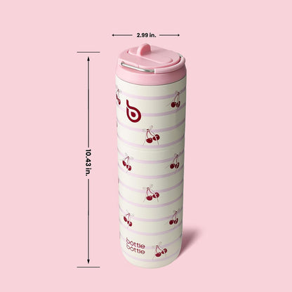 BOTTLE BOTTLE Insulated Water Bottle 24oz with Straw Lid and Handle for Sports Travel Gym Stainless Steel Water Bottles Double-Wall Vacuum Metal Leak Proof BPA-Free