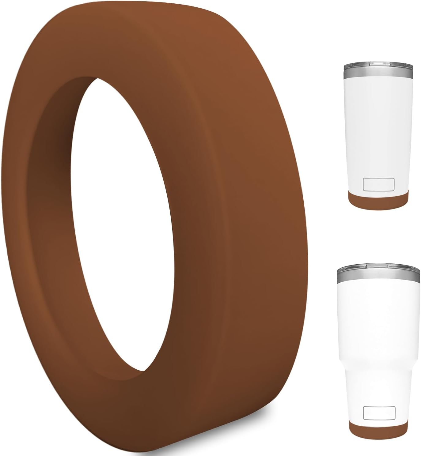 Silicone Boot Sleeve for YETI Tumbler 30 oz, 20 oz - Safer Protection and Less Noise for Yeti Coffee Mug Cup 20oz 30 oz - Dishwasher Safe