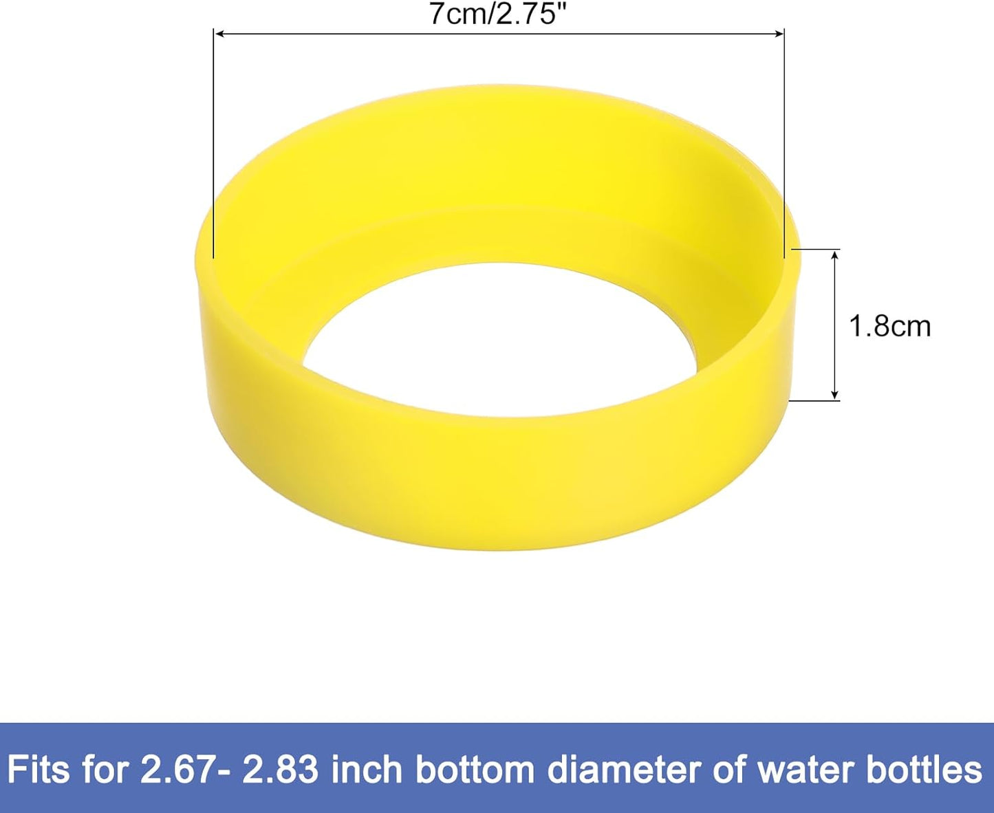 uxcell Water Bottle Boot, Protective Silicone Boot Sleeve Non Slip Bottom Cover Bumper for Water Bottles Mug Tumbler