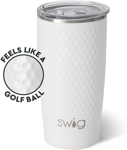 Swig Life 32oz Insulated Tumbler, Travel Coffee Tumbler with Lid, Cup Holder Friendly Travel Coffee Mug, Stainless Steel with Lid (Hayride)