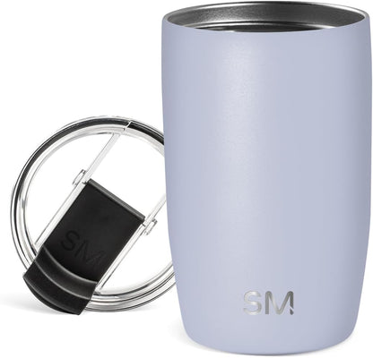 Simple Modern Voyager Tumbler with Flip Lid | Travel Coffee Mug | Insulated Stainless Steel Cold Brew Iced or Hot Coffee Cup | Gifts for Women Men Her Him | 16oz, Almond Birch