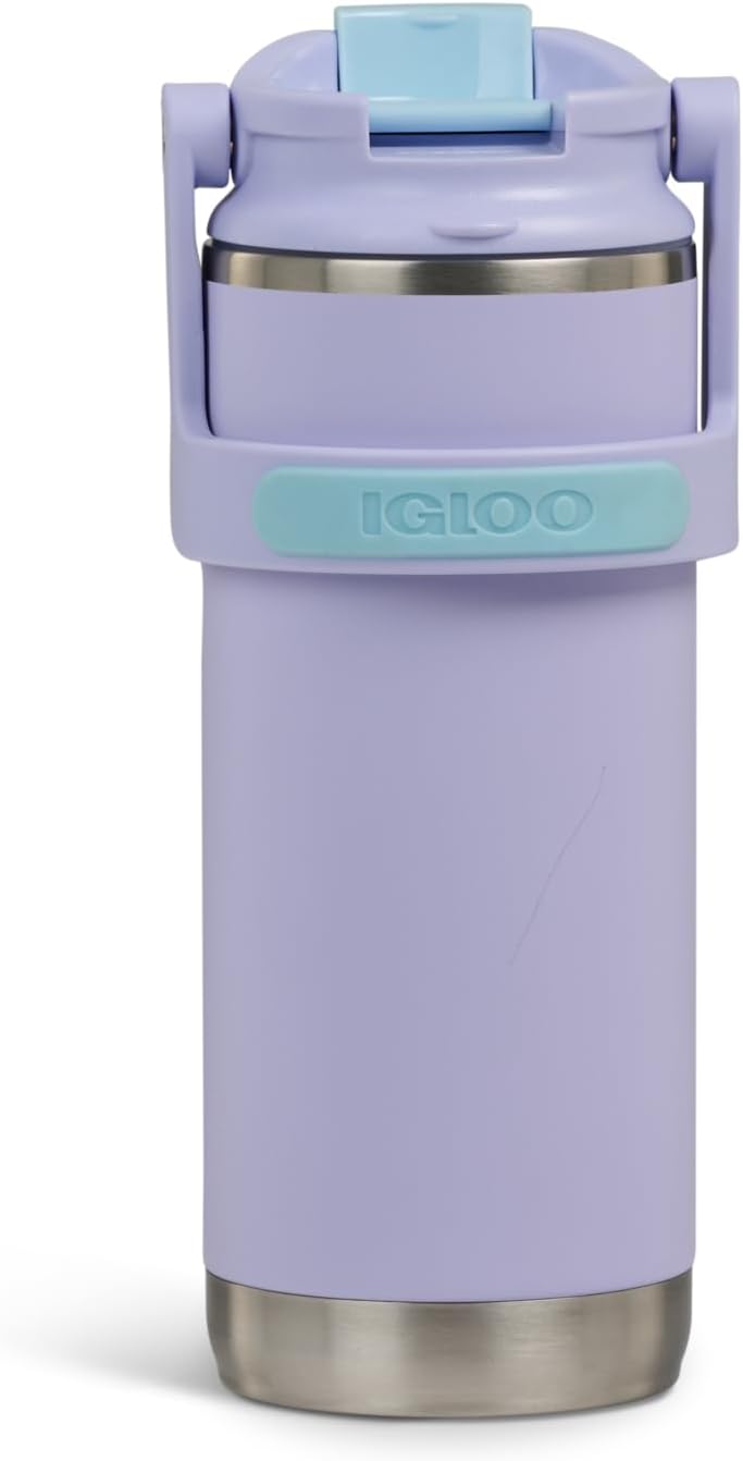 Igloo 20 oz Stainless Steel Tumbler | Sport Sipper Bottle | Thrift Pink