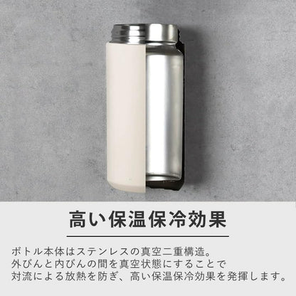 KINTO 21091 Day-off Tumbler, 16.9 fl oz (500 ml), White, Double Wall Vacuum Construction, Hot and Cold Insulation, Water Bottle