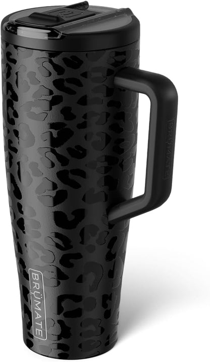BrüMate Era Flip 30oz Tumbler with 100% Leakproof Covered Straw Lid | Hygienic Covered Straw | Insulated Stainless Steel Water Bottle with Handle | Cup Holder Friendly | BPA-Free (Sage)