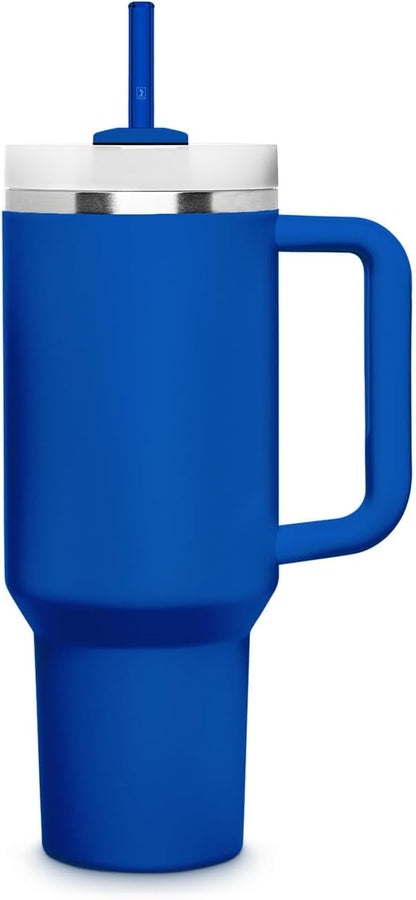 Halm Glass Straws - 6 Long 12 inch Bent Stanley Cup Replacement Drinking Straws + Plastic-Free Cleaning Brush - Perfect for Bottles & Quencher - Made in Germany - Dishwasher Safe - Eco-Friendly