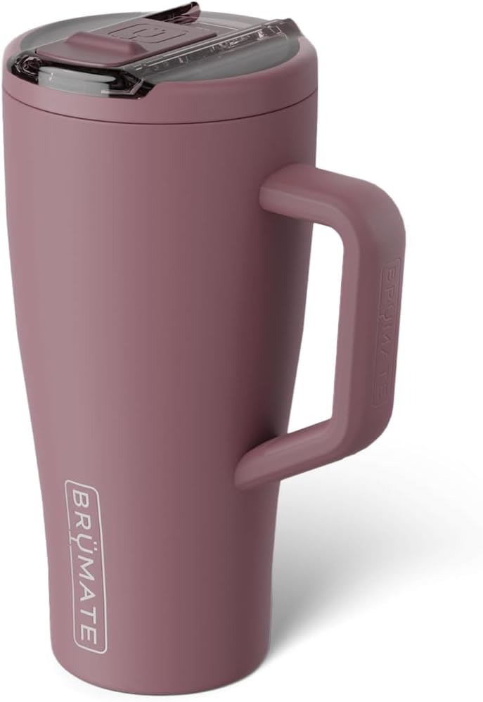 BrüMate Era Flip 30oz Tumbler with 100% Leakproof Covered Straw Lid | Hygienic Covered Straw | Insulated Stainless Steel Water Bottle with Handle | Cup Holder Friendly | BPA-Free (Sage)