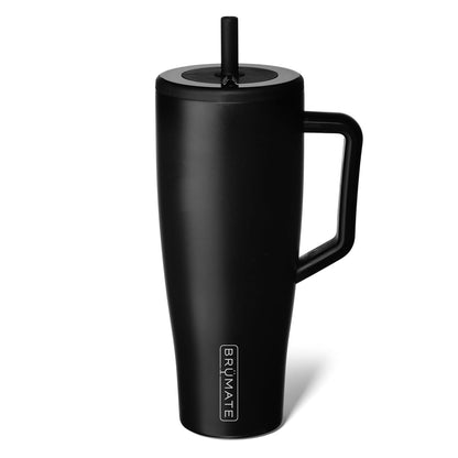 BrüMate Era 40 oz Tumbler with Handle & Straw | 100% Leakproof Insulated Water Bottle Tumbler with Lid & Flexible SoftSip Straw | Made of Stainless Steel | Cup Holder Friendly | 40oz (Nightfall Blue)