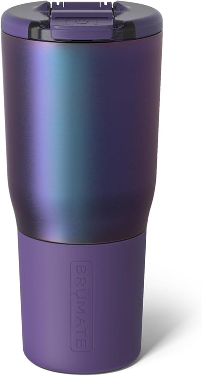BrüMate Nav 25oz 100% Leak Proof Insulated Travel Tumbler with Magnetic BevLock™ Lid - Double Wall Cup-Holder Friendly Stainless Steel Mug (Nightfall Blue)