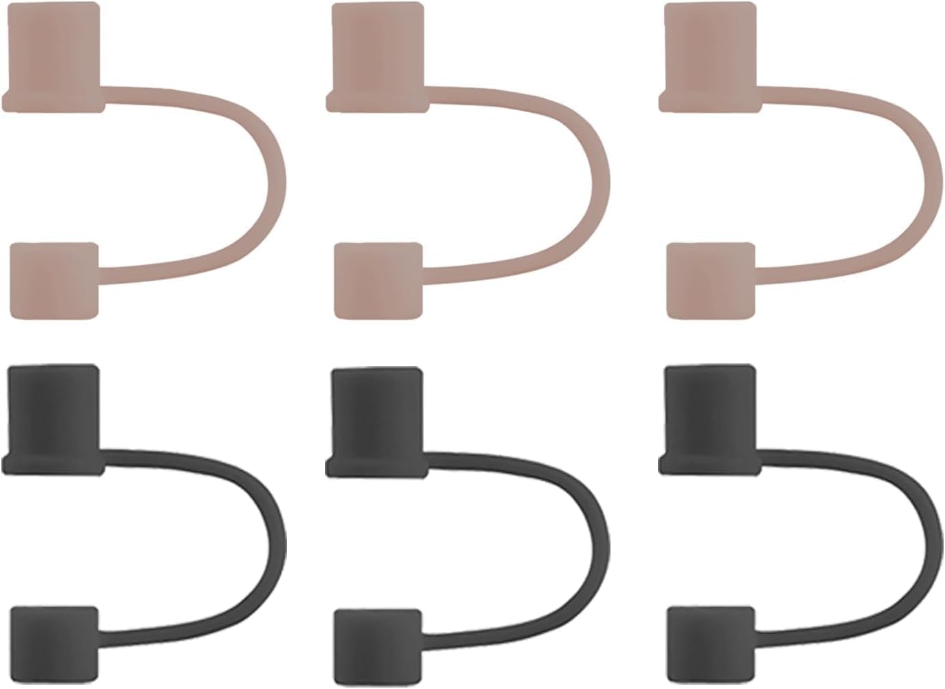 6|12 Pack 0.4in/10mm Straw Toppers, for Stanley Straw Covers Cap for Tumblers for Stanley 14|20|30|40|64 Oz Cup, Silicone Dust-Proof Caps（ Cup is Not Included）, 6 Pack