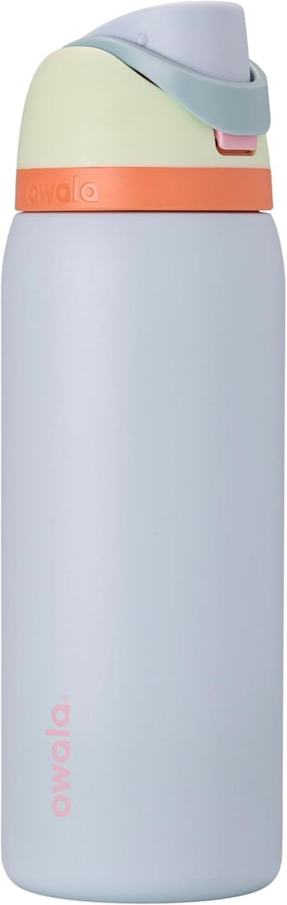 Owala FreeSip Insulated Stainless Steel Water Bottle with Straw, BPA-Free Sports Water Bottle, Great for Travel, 32 Oz, Denim