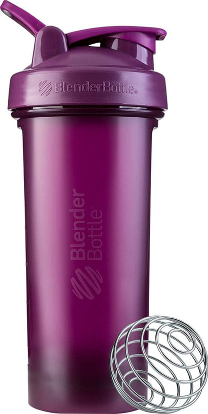 BlenderBottle Classic V2 Shaker Bottle Perfect for Protein Shakes and Pre Workout, 20-Ounce, Clear/Black