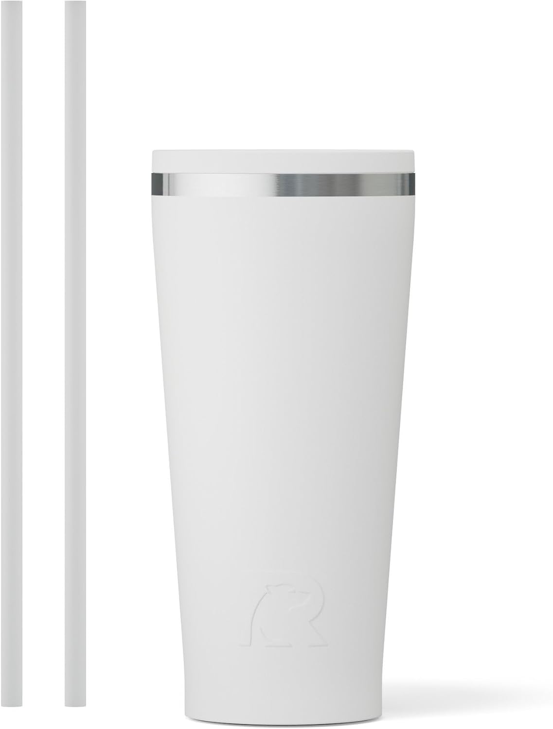 RTIC 20oz Everyday Tumbler Insulated Stainless Steel Portable Travel Coffee Cup with Straw, Ceramic Lining, Spill-Resistant Lid, BPA-Free, Hot and Cold Drink, Beach
