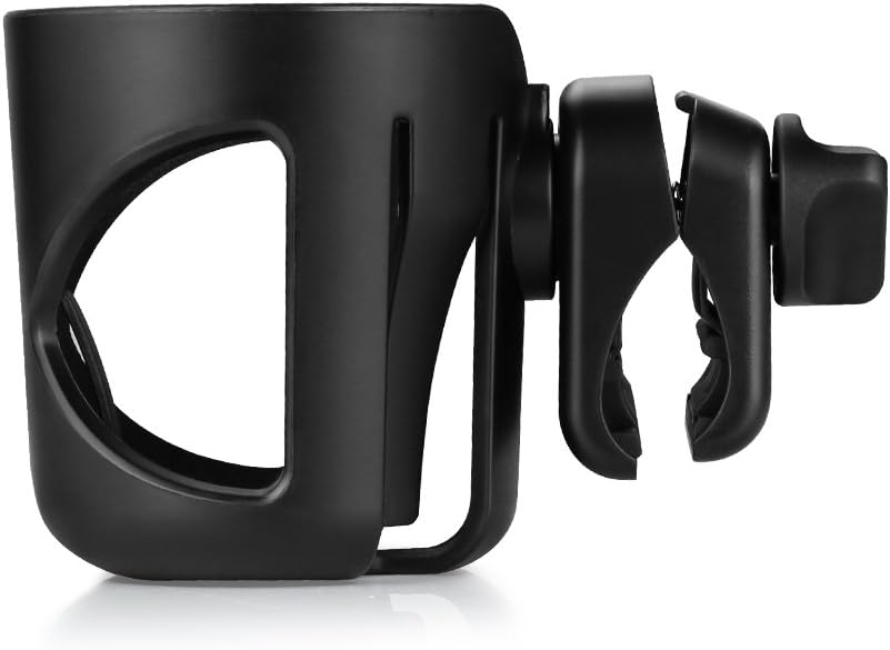 Accmor Stroller Cup Holder, Universal Cup Holder for Walker Wheelchair Bike, 360° Rotatable Stroller Cup Holder Attachment Accessories for Walker, Wheelchair, Scooter