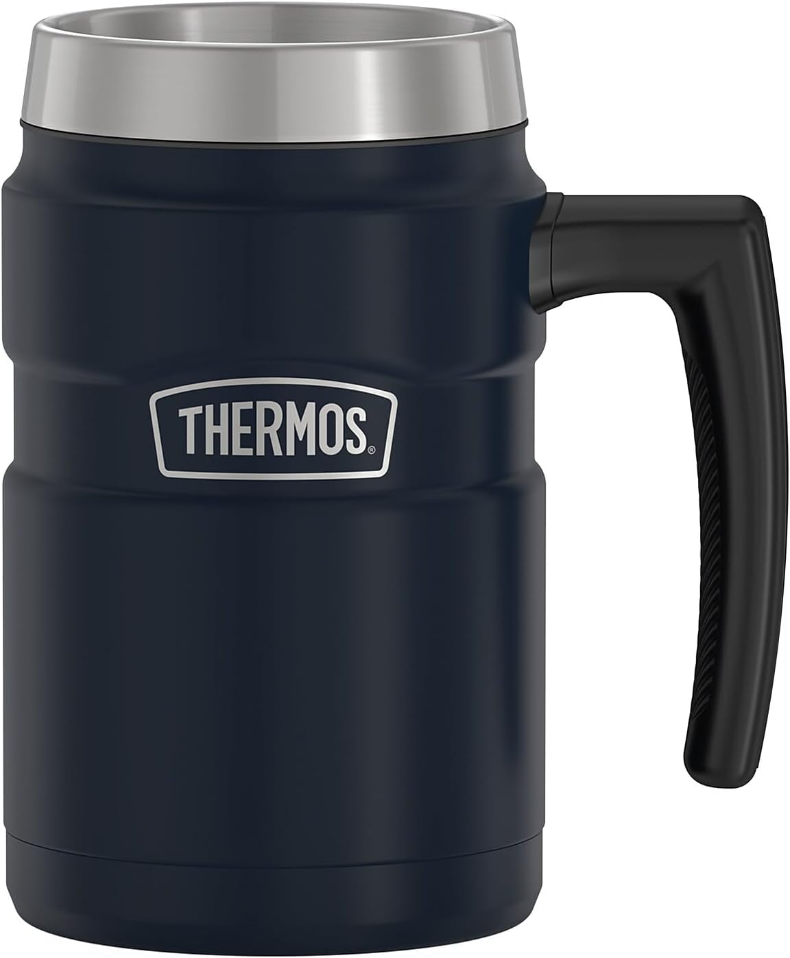 Thermos Stainless King 16 Ounce Coffee Desk Mug, Matte Steel