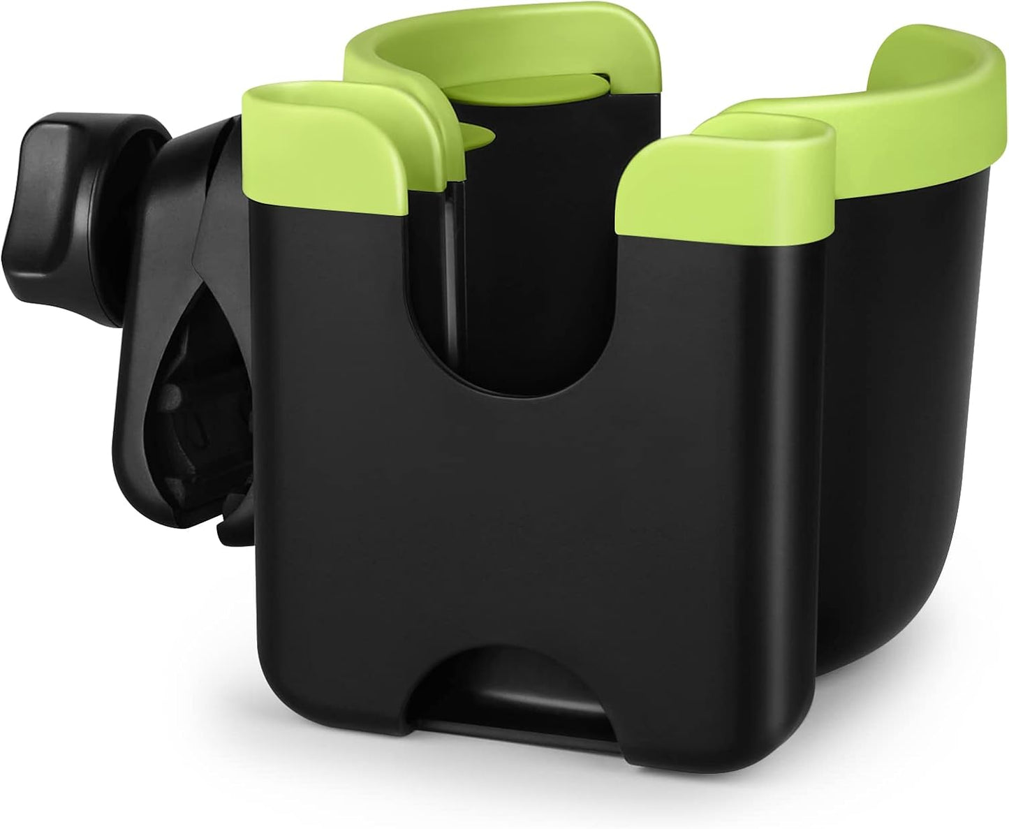 Accmor Stroller Cup Holder with Phone Holder, Bike Cup Holder, Universal Cup Holder for Uppababy Nuna Doona Strollers, 2-in-1 Cup Holder for Walker, Wheelchair, Scooter - Colors B