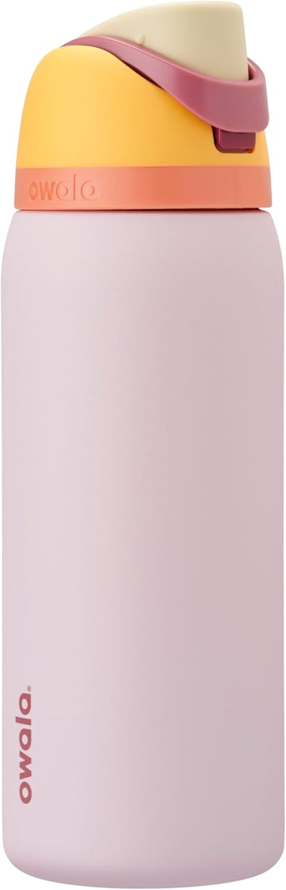 Owala FreeSip Insulated Stainless Steel Water Bottle with Straw, BPA-Free Sports Water Bottle, Great for Travel, 32 Oz, Denim