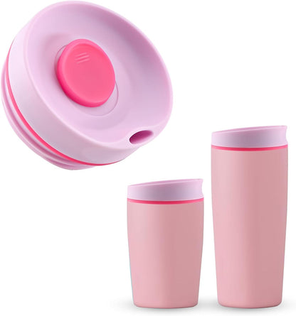 Replacement Slider Lid for Owala SmoothSip 20oz & 12oz, Top Cover Compatible with Owala 24oz Coffee Tumbler, Coffee Travel Mugs Leakproof Accessories, BPA-Free (Black Cherry)