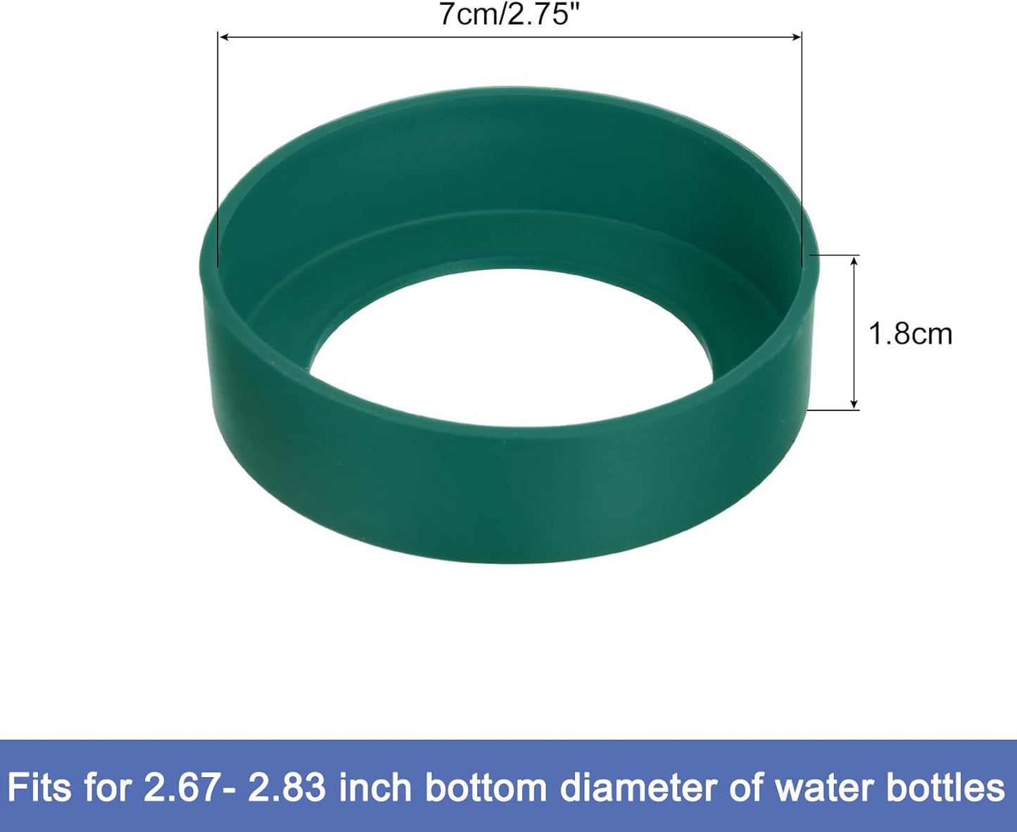 uxcell Water Bottle Boot, Protective Silicone Boot Sleeve Non Slip Bottom Cover Bumper for Water Bottles Mug Tumbler