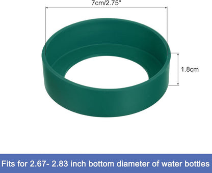 uxcell Water Bottle Boot, Protective Silicone Boot Sleeve Non Slip Bottom Cover Bumper for Water Bottles Mug Tumbler