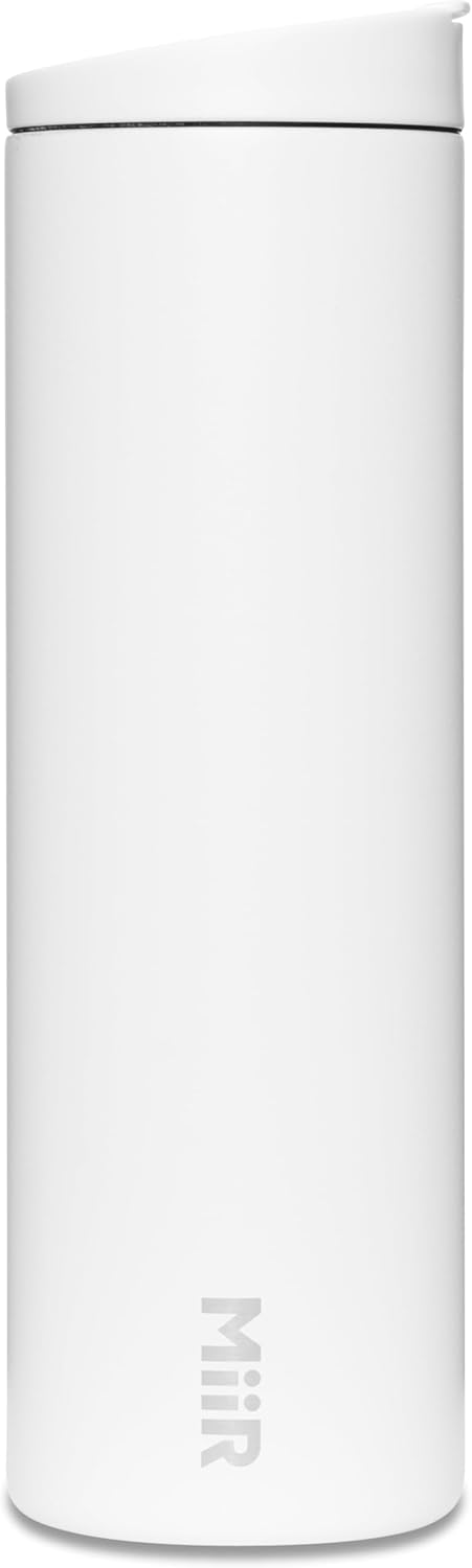 MiiR Flip Traveler 16oz - Double-Wall Vacuum Insulated with Flip Lid, BPA-Free Stainless Steel Construction, Insulated Tumbler for Hot or Cold Drinks