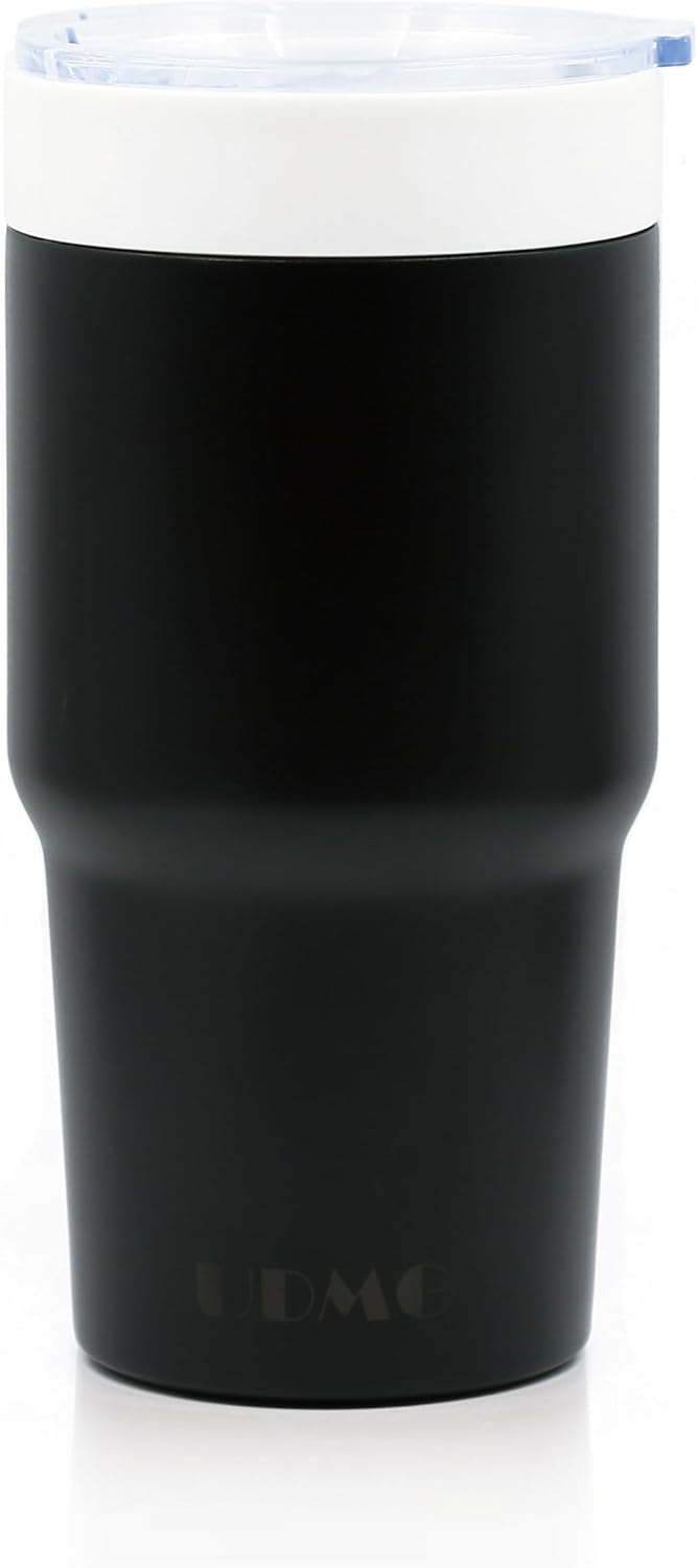 True Ceramic Lined (Not Coated) Stainless Steel Vacuum Insulated Travel Coffee Tumbler, No Metallic Taste, 16oz for Coffee & Tea On-The-Go (Original Steel)