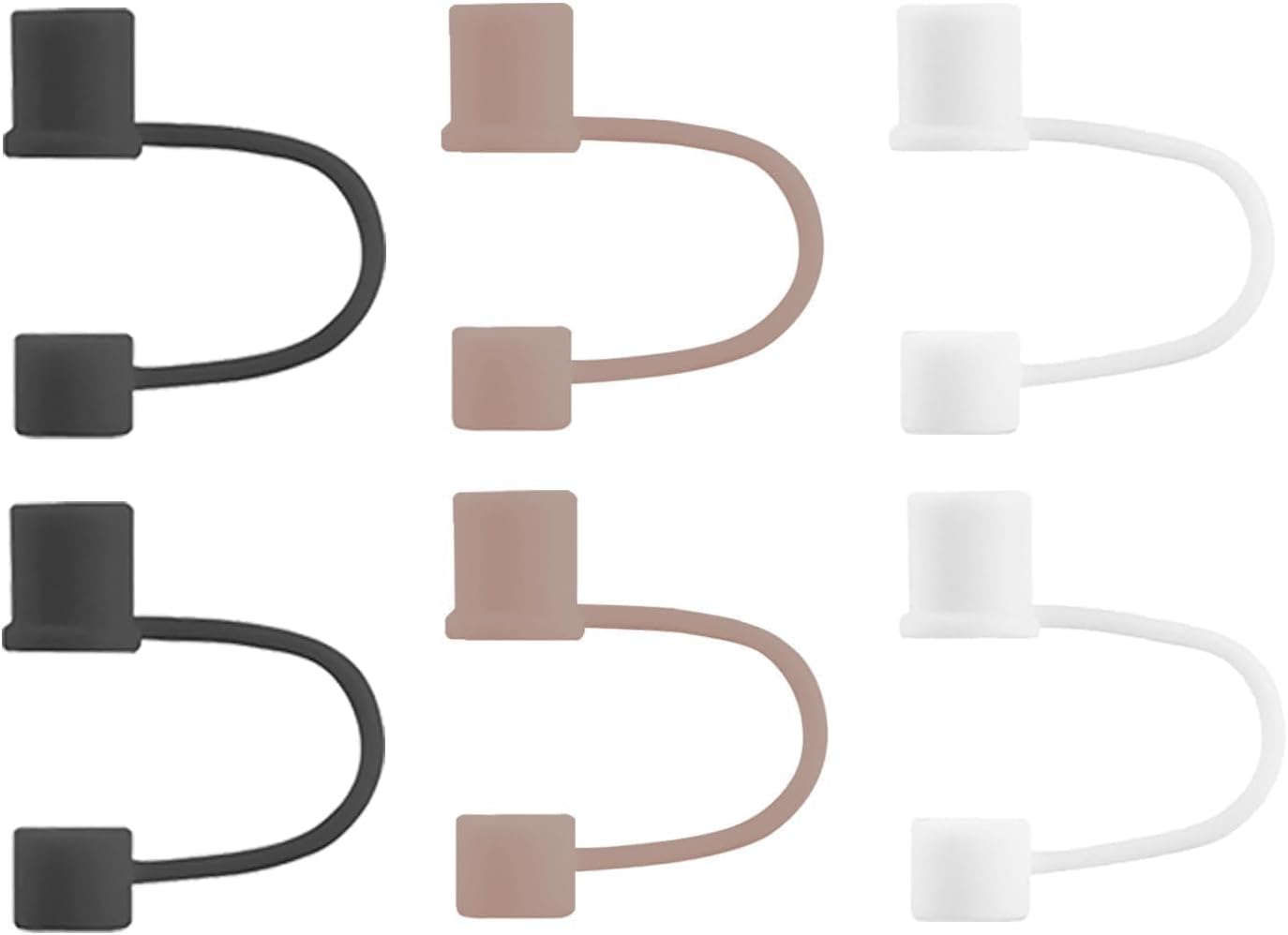 6|12 Pack 0.4in/10mm Straw Toppers, for Stanley Straw Covers Cap for Tumblers for Stanley 14|20|30|40|64 Oz Cup, Silicone Dust-Proof Caps（ Cup is Not Included）, 6 Pack