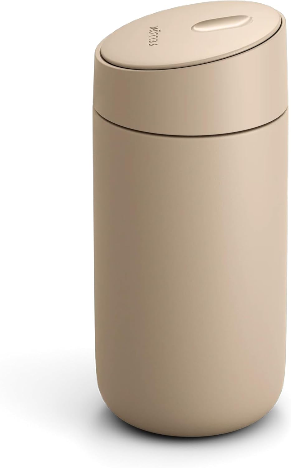 Fellow 12 oz Carter Slide Travel Mug – One-Handed Slide Lid, Vacuum Insulated Stainless Steel Tumbler with Ceramic Interior for Hot and Cold Drinks, Leak-Proof and Dishwasher Safe, Hazy Blue