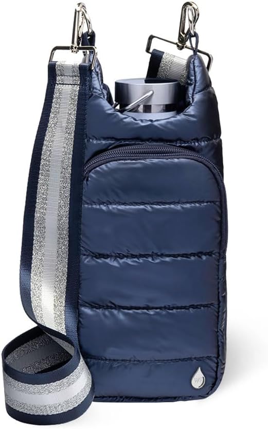WanderFull Original HydroBag Fits Up to 32 oz Water Bottle Holder with Strap – Hands-Free Crossbody Water Bottle Carrier Bag with Phone Pocket - Colors A