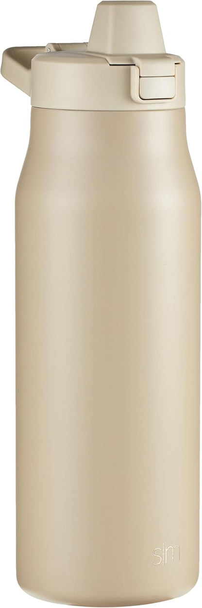 Simple Modern Filtered Water Bottle | Insulated Stainless-Steel Carbon Filter Travel Water Bottles | Reusable for Clean Drinking Water On The Go | 34oz, Sea Glass Sage