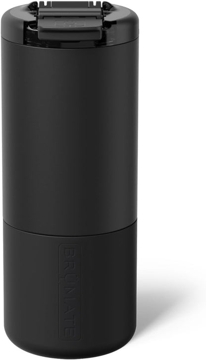 BrüMate Strova 18oz 100% Leakproof Insulated Coffee Mug | Ceramic-Lined Interior | Built-In Silicone Sleeve for Travel | Locking Flip Lid (Nightfall Blue)