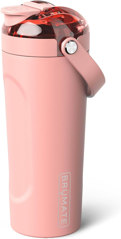 BrüMate MultiShaker Blender Shaker Bottle | 100% Leakproof Insulated Stainless Steel | Pre Workout and Protein Shaker Bottle for the Gym | 25oz (Dark Aura)
