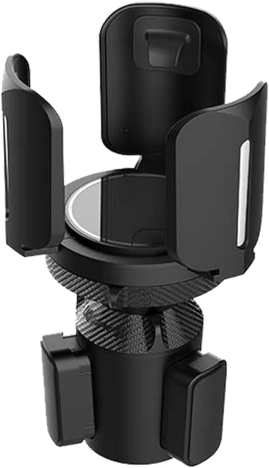 Car Cup Holder Expander, Cup Holder Extender Adapter with Expandable Arm and Offset Adjustable Base