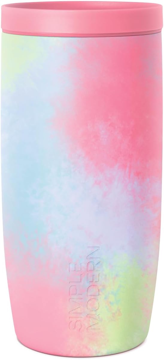 Simple Modern Travel Coffee Mug Tumbler with 360° Lid | Ceramic-Lined Insulated Stainless Steel Cold Brew Iced Coffee Cup | Gifts for Women Men Her Him | Voyager Signature | 16oz | Sea Glass Sage
