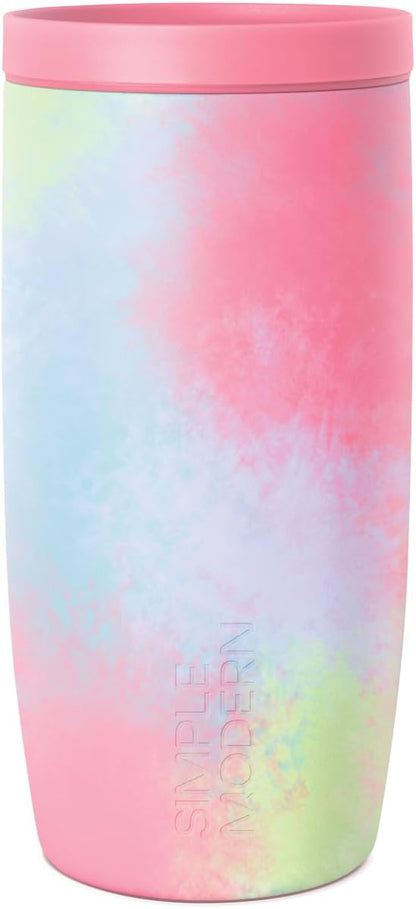 Simple Modern Travel Coffee Mug Tumbler with 360° Lid | Ceramic-Lined Insulated Stainless Steel Cold Brew Iced Coffee Cup | Gifts for Women Men Her Him | Voyager Signature | 16oz | Sea Glass Sage