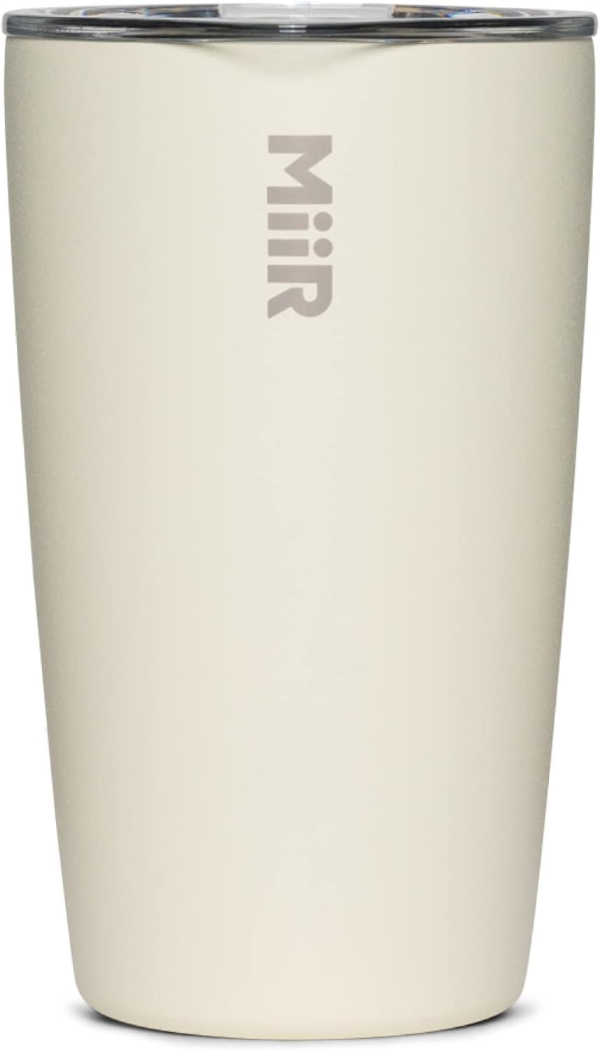 MiiR Tumbler, 12oz Insulated Stainless Steel with Press Fit Slide Lid – Splash Proof Design, Holds Hot & Cold Beverages, Stylish & Functional Cup Holder Compatible