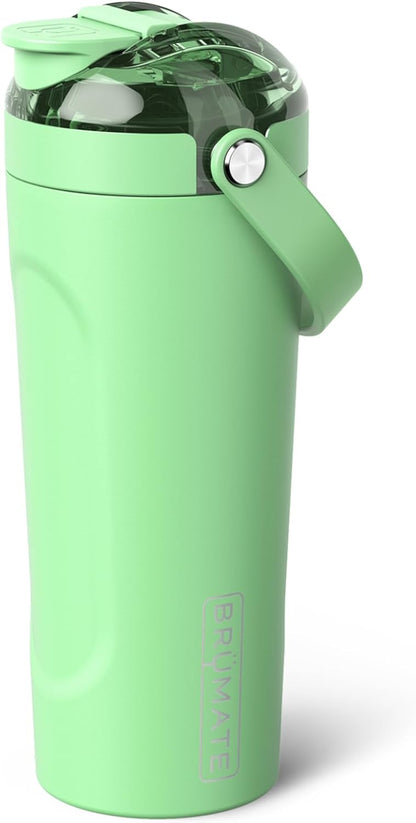 BrüMate MultiShaker Blender Shaker Bottle | 100% Leakproof Insulated Stainless Steel | Pre Workout and Protein Shaker Bottle for the Gym | 25oz (Dark Aura)