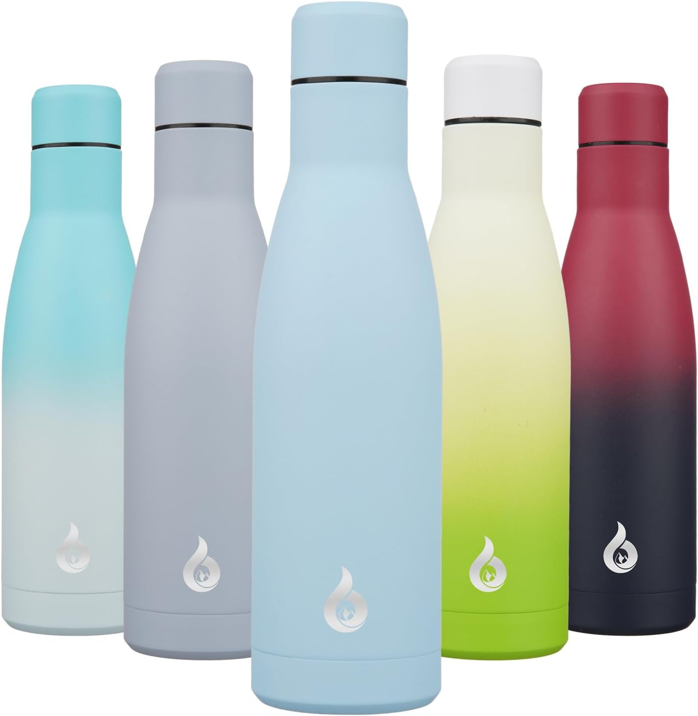 BJPKPK Insulated Water Bottle 12oz Small Stainless Steel Water Bottles Reusable Metal Thermal Keep Cold and Hot,Dreamy Purple - Colors A