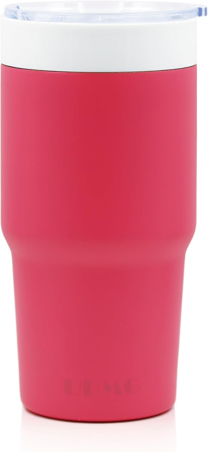 True Ceramic Lined (Not Coated) Stainless Steel Vacuum Insulated Travel Coffee Tumbler, No Metallic Taste, 16oz for Coffee & Tea On-The-Go (Original Steel)