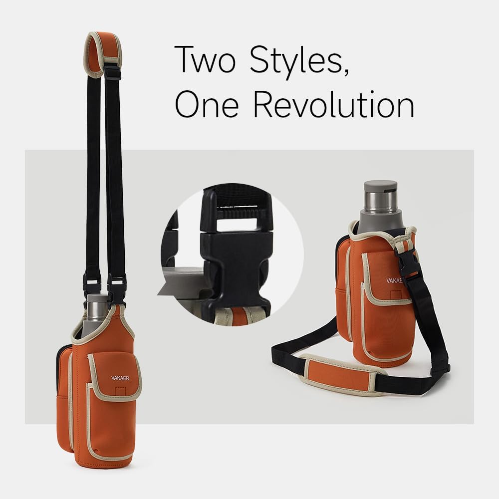 VAKAER Magnetic Gym Bag, Water Bottle Carrier Holder with Phone Pocket & Adjustable Strap,10 Ultra-Strong Magnets Stick to Fitness equipment, Workout Accessories Pouch for Women & Men