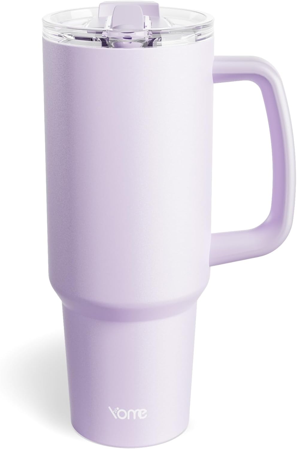 YOME 40oz Nurse Tumbler with Handle and Flip Straw | Stainless Steel Insulated Water Bottle | Keeps Drinks Cold | Dishwasher Safe | Cupholder Friendly | Gift Gym Travel Yoga