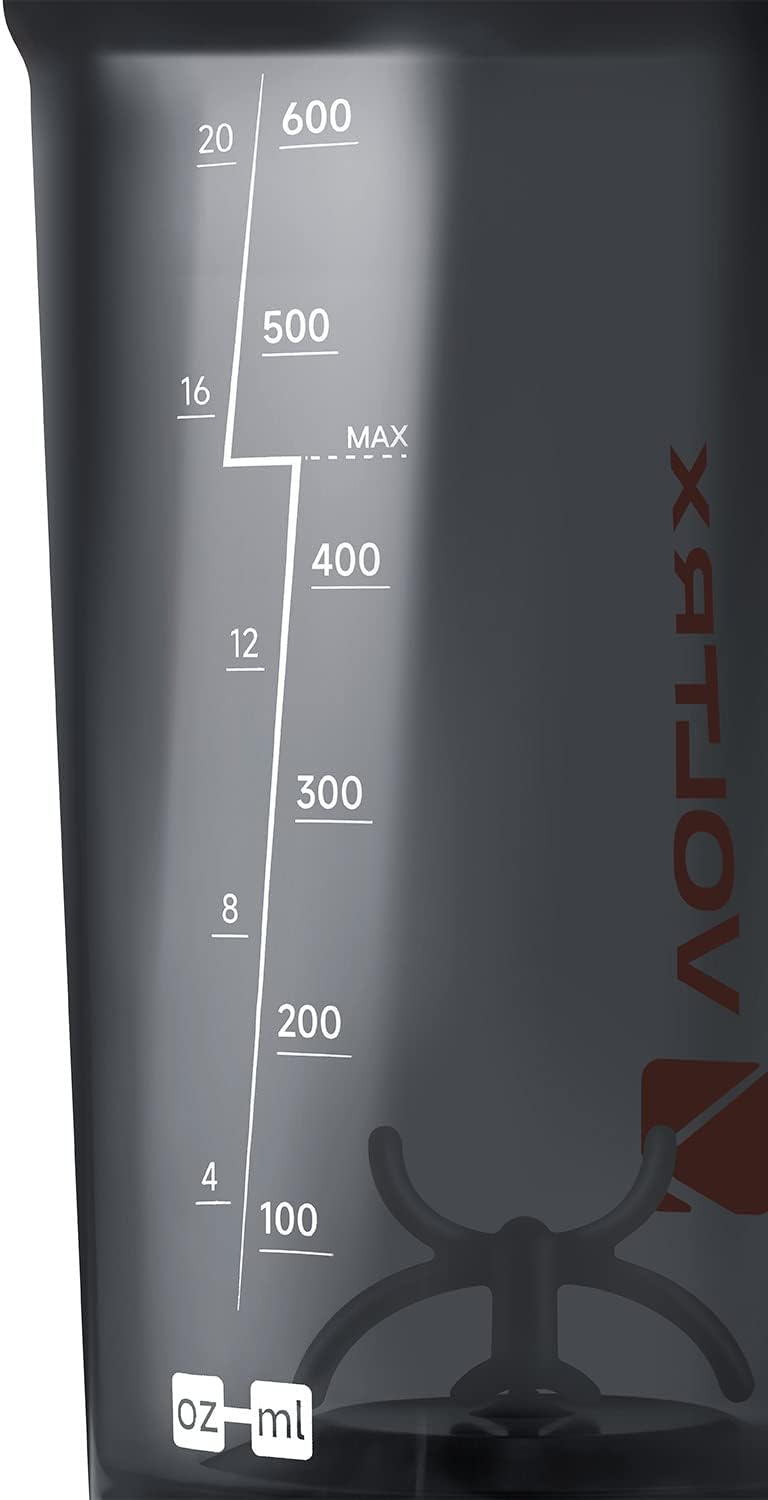 VOLTRX Electric Protein Shaker Bottle - USB Rechargeable Mixer Cup for Shakes and Meal Replacements, BPA-Free Tritan, 20oz