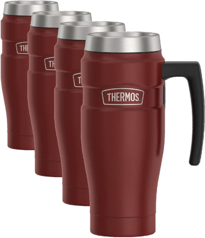 THERMOS Stainless King Vacuum-Insulated Stainless Steel Tumbler - 16oz, Midnight Blue - Insulated Coffee Tumbler for Hot & Cold Drinks - Leak-Proof & Sweat-Proof for Commuting & Traveling