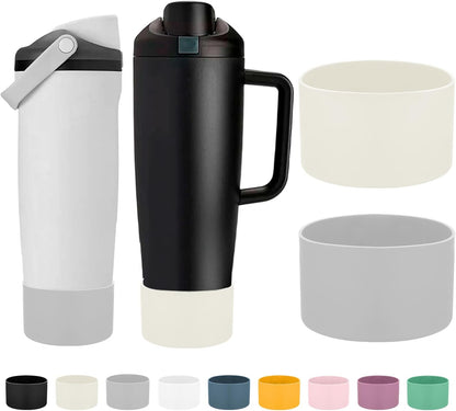 Mity rain 2PCS Protective Silicone Boots for Owala 30oz & 40oz FreeSip Sway Bottles & Tumblers - Accessories for owala, Enhances Stability & Prevents Scratches(Black Cherry)