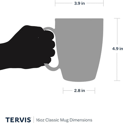 Tervis Clear & Colorful Lidded Made in USA Double Walled Insulated Tumbler Travel Cup Keeps Drinks Cold & Hot, 24oz, Black Lid, 1 Count (Pack of 1)