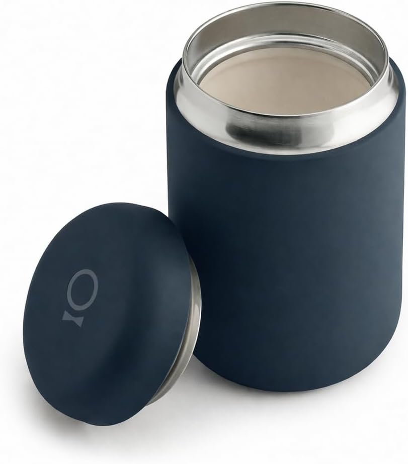 Fellow 12 oz Carter Wide Travel Mug - Wide Mouth Vacuum-Insulated Stainless Steel Coffee Mug - Tea and Coffee Tumbler with Ceramic Interior - Matte Black