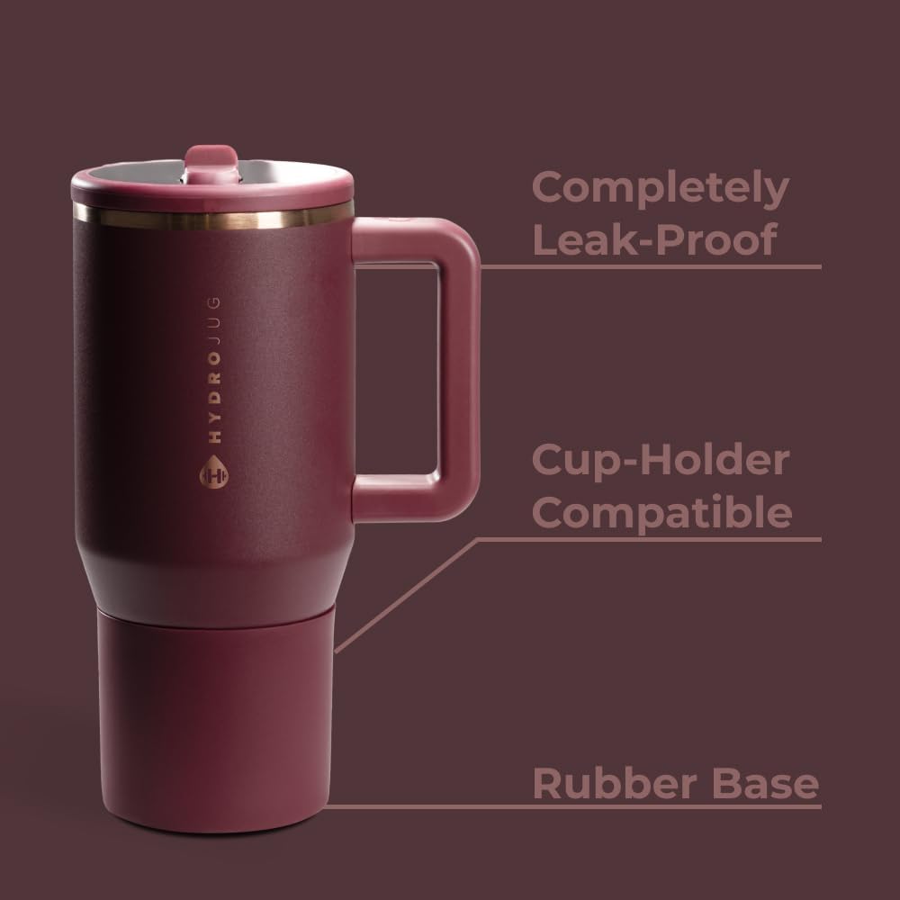 HydroJug Kids - 20 oz Insulated Kids Water Bottle with Flip Straw & Handle | Leak-Proof & Durable | Perfect for School, Sports, Lunch, Travel & Camp, Primrose
